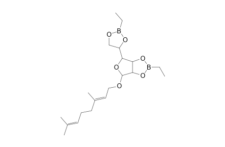 beta-D-MANNOFURANOSIDE, 2,3:5,6-DI-ETHYLBORANDIYL-GERANIOL-