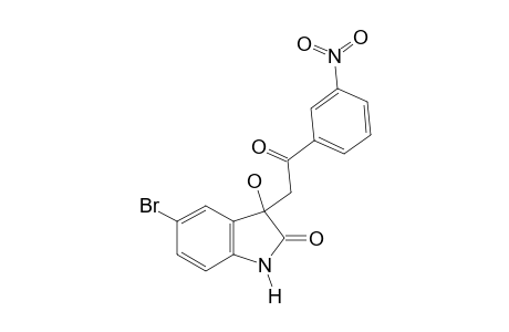 5-bromo-3-hydroxy-3-(m-nitrophenacyl)-2-indolinone