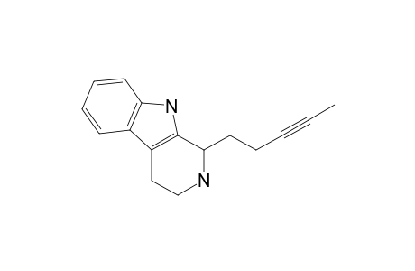 1H-Pyrido[3,4-b]indole, 2,3,4,9-tetrahydro-1-(3-pentynyl)-, (.+-.)-