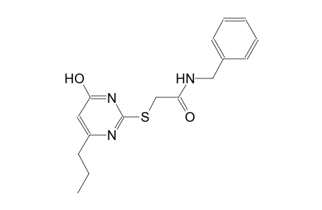 acetamide, 2-[(4-hydroxy-6-propyl-2-pyrimidinyl)thio]-N-(phenylmethyl)-