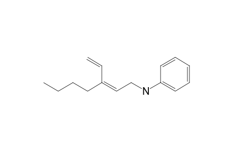 N-[(Z)-3-ethenylhept-2-enyl]aniline