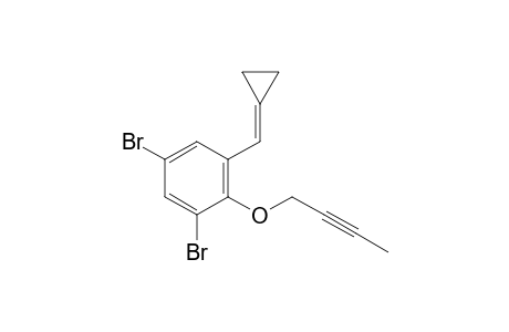 1,5-dibromo-2-but-2-ynoxy-3-(cyclopropylidenemethyl)benzene