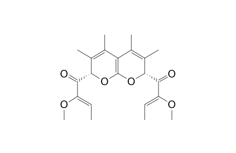 BISCOPYRAN;2-METHOXY-1-[7-(2-METHOXYBUT-2-ENOYL)-3,4,5,6-TETRAMETHYL-2-H,7-H-PYRANO-[2.3-B]-BUT-2-EN-1-ONE