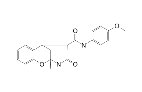 2-Methyl-4-oxo-3,4,5,6-tetrahydro-2,6-methani-2H-1,3-benzoxazocine-5-p-methoxyphenylcarboxamide