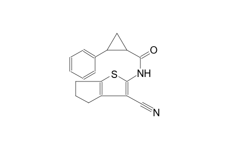 N-(3-cyano-5,6-dihydro-4H-cyclopenta[b]thien-2-yl)-2-phenylcyclopropanecarboxamide