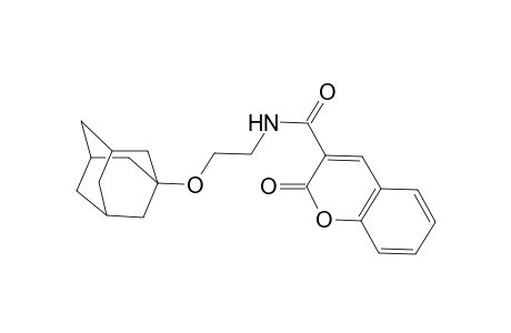 2-Oxo-2H-chromene-3-carboxylic acid [2-(adamantan-1-yloxy)-ethyl]-amide
