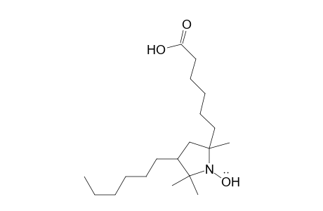 1-Pyrrolidinyloxy, 5-(5-carboxypentyl)-3-hexyl-2,2,5-trimethyl-