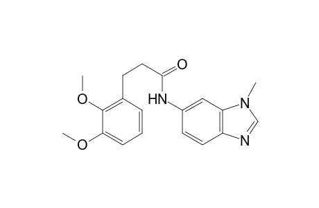 benzenepropanamide, 2,3-dimethoxy-N-(1-methyl-1H-benzimidazol-6-yl)-