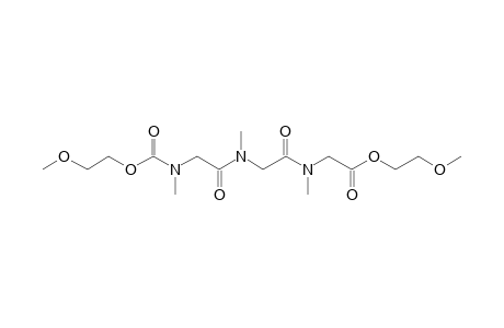 Sarcosylsarcosylsarcosine, N-(2-methoxyethoxycarbonyl)-, 2-methoxyethyl ester