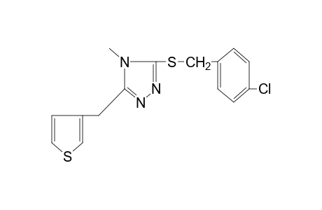 3-[(p-chlorobenzyl)thio]-4-methyl-5-(3-thenyl)-4H-1,2,4-triazole
