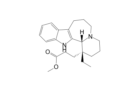 Methyl [(1-ethyl-1,2,3,4,6,7,8,13b-octahydro-13H-pyrido[1',2' : 1,2]azepino[3,4-b]indole-1-propionate}