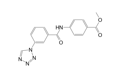 benzoic acid, 4-[[3-(1H-tetrazol-1-yl)benzoyl]amino]-, methyl ester