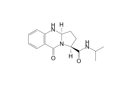 9-OXO-1,2,3,3A,4,9-HEXAHYDROPYRROLO-[2,1-B]-QUINAZOLINE-1-ISOPROPYLCARBOXAMIDE