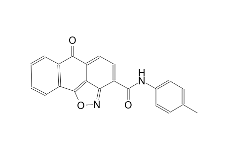 6H-anthra[1,9-cd]isoxazole-3-carboxamide, N-(4-methylphenyl)-6-oxo-