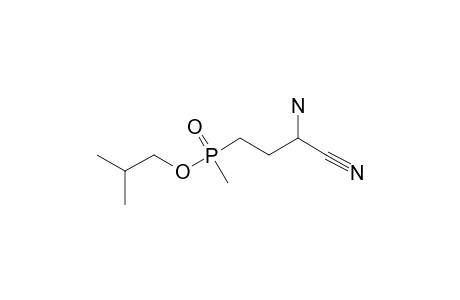 2-amino-4-(isobutoxy-methyl-phosphoryl)butyronitrile
