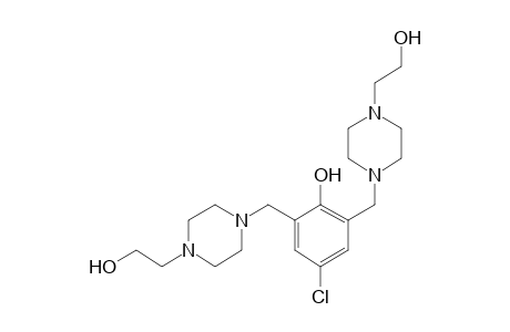 2,6-bis{[4-(2-hydroxyethyl)-1-piperazinyl]methyl}-4-chlorophenol