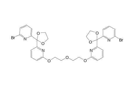 2,2'-[Oxybis(2,1-ethanediyloxy)]bis[6-[2-(6-bromo-2-pyridinyl)-1,3-dioxolan-2-yl]pyridine