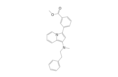 Methyl 3-{1-[methyl(phenethyl)amino]indolizin-3-yl}benzoate