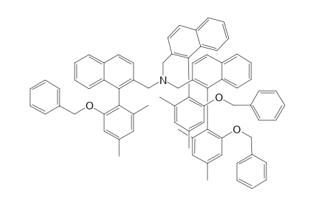 Tris-{(m)-2-[1-(2'-benzyloxy-4',6'-dimethylphenyl)]naphthylmethyl}amine