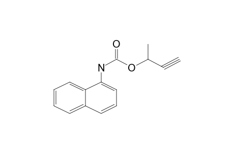 Carbamic acid, N-(1-naphthyl)-, 1-butyn-3-yl ester