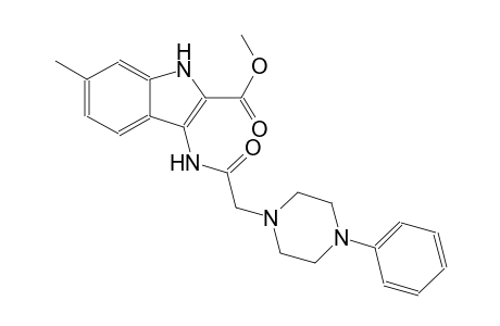 methyl 6-methyl-3-{[(4-phenyl-1-piperazinyl)acetyl]amino}-1H-indole-2-carboxylate
