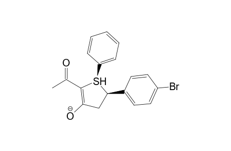 (1R,5R)-2-Acetyl-5-(4-bromo-phenyl)-1-phenyl-4,5-dihydro-1H-1lambda*4*-thiophen-3-ol anion