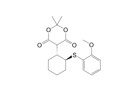 5-2-[2-(trans-2-Methoxyphenylsulfanyl)cyclohexyl]-2,2-dimethyl-1,3-dioxane-4,6-dione