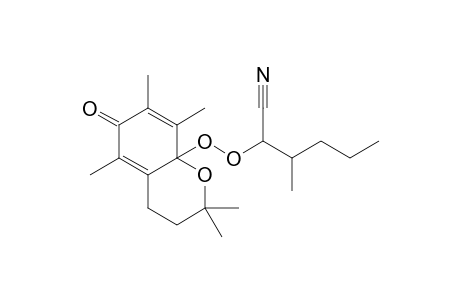 2,2,5,7.8-Pentamethyl-8a-[(2',4'-dimethyl-1'-nitrilopent-2'-yl)dioxy]-2,3,4,6-tetrahydrobenzopyran-6-one