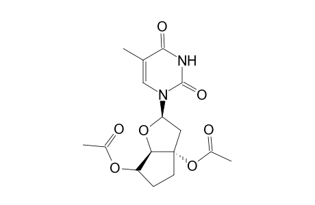1-[2'-Deoxy-3',5'-O-diacetyl-3',5'-ethano-.beta.-D-ribofuranosyl]thymine