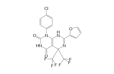 1-(4-Chlorophenyl)-7-(2-furanyl)-5,5-bis(trifluoromethyl)-8H-pyrimido[4,5-d]pyrimidine-2,4-dione