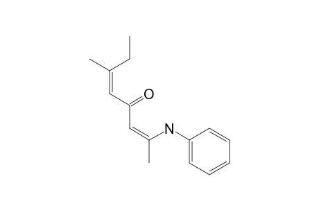 (2Z,5Z)-2-(N-Phenylamino)-6-methylocta-2,5-dien-4-one