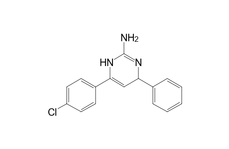 2-Pyrimidinamine, 6-(4-chlorophenyl)-1,4-dihydro-4-phenyl-