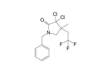 1-Benzyl-3,3-dichloro-4-methyl-4-(2,2,2-trifluoroethyl)pyrrolidin-2-one