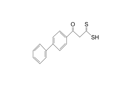 [1,1'-Biphenyl]-4-propane(dithioic) acid, beta-oxo-