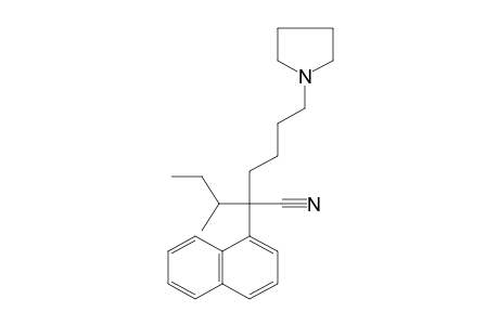 α-sec-butyl-α-(1-naphthyl)-1-pyrrolidinehexanenitrile