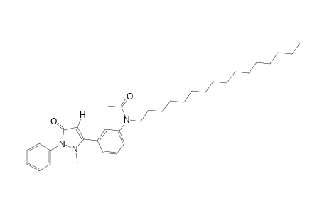 N-hexadecyl-3'-(2-methyl-5-oxo-1-phenyl-3-pyrazolin-3-yl)acetanilide