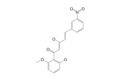 3-HYDROXY-1-(2-HYDROXY-6-METHOXYPHENYL)-5-(3-NITROPHENYL)-2,4-PENTADIEN-1-ONE