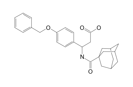 3-(1-Adamantylcarbonylamino)-3-(4-phenylmethoxyphenyl)propanoic acid