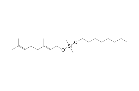 Silane, dimethyl(trans-3,7-dimethyl-2,6-octadien-1-yloxy)octyloxy-