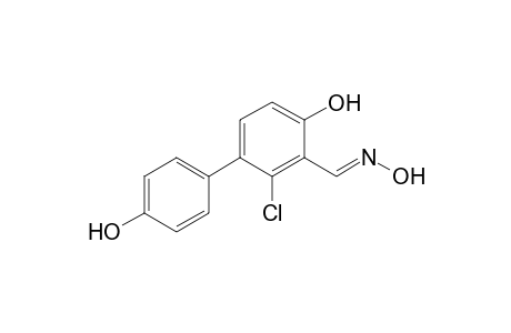 (E)-2-chloro-4,4'-dihydroxybiphenyl-3-carbaldehyde oxime