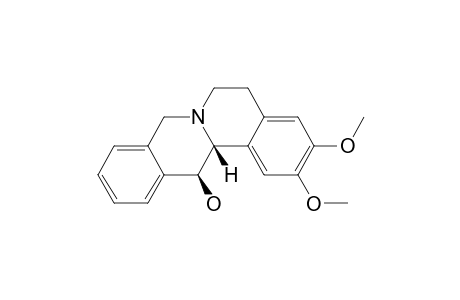 6H-Dibenzo[a,g]quinolizin-13-ol, 5,8,13,13a-tetrahydro-2,3-dimethoxy-, cis-(.+-.)-