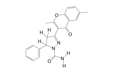 3-(2,6-dimethyl-4-oxo-4H-1-benzopyran-3-yl)-5-phenyl-2-pyrazoline-1-carboxamide