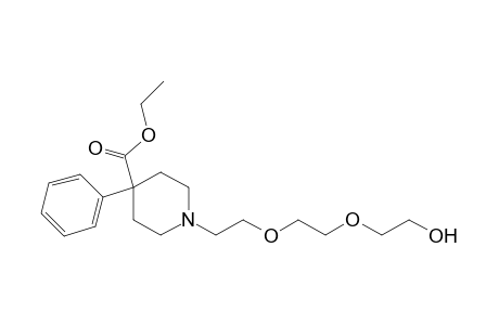 1-[2-{2-hydroxyethoxy)ethoxy}ethyl]-4-phenyl-4-piperidinecarboxylic acid, ethyl ester