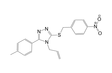 4-allyl-5-(4-methylphenyl)-4H-1,2,4-triazol-3-yl 4-nitrobenzyl sulfide