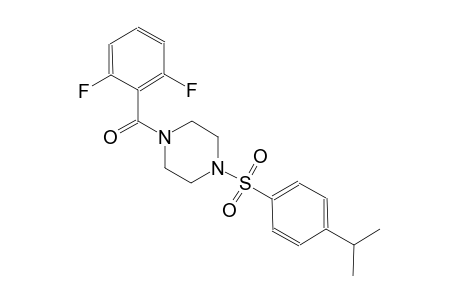 piperazine, 1-(2,6-difluorobenzoyl)-4-[[4-(1-methylethyl)phenyl]sulfonyl]-