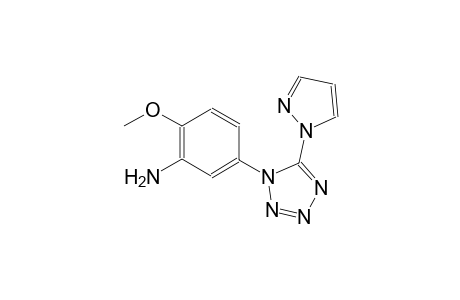 Benzenamine, 2-methoxy-5-[5-(1H-pyrazol-1-yl)-1H-1,2,3,4-tetrazol-1-yl]-