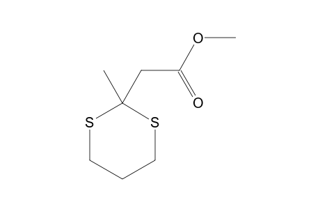 2-methyl-m-dithiane-2-acetic acid, methyl ester