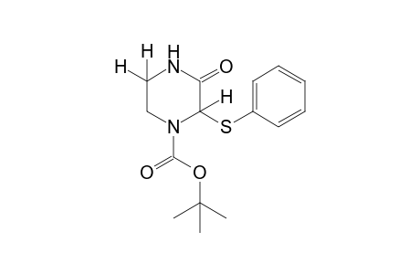 3-oxo-2-(phenylthio)-1-piperazinecarboxylic acid, tert-butyl ester