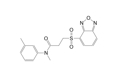 propanamide, 3-(2,1,3-benzoxadiazol-4-ylsulfonyl)-N-methyl-N-(3-methylphenyl)-