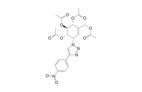 (1S,2S,3R,6S)-4-(Acetoxymethyl)-6-[4-(4-nitrophenyl)-1H-1,2,3-triazol-1-yl]cyclohex-4-ene-1,2,3-triyl Triacetate